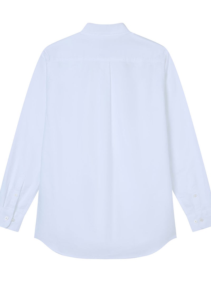 GIORDANO Men’s Cotton Slim Oxford Shirt with Embroidery - Image 3